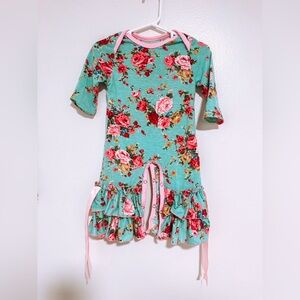 Boutique floral romper onesie
